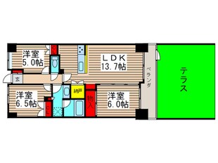 藤和ｼﾃｨﾎｰﾑｽﾞ市川原木（105）の物件間取画像